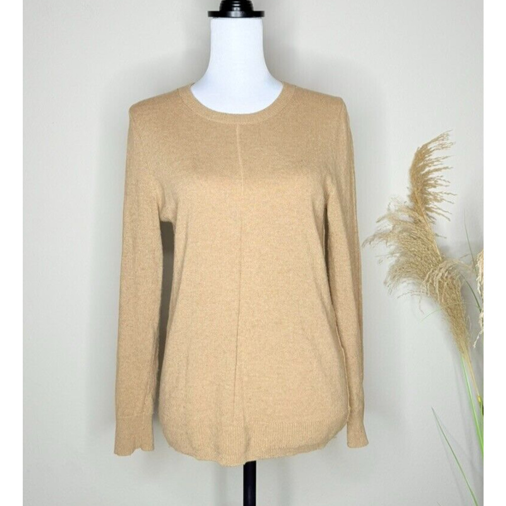 Banana Republic Cashmere Wool Fine Italian Yarn Filpucci Crew Sweater Brown SP